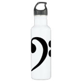 Bass Clef Trinkflasche (Vorderseite)