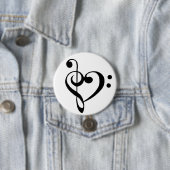 Bass Clef und Treble Clef Herz Button (Beispiel)