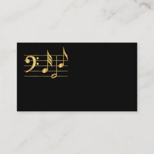 Bass clef visitenkarte
