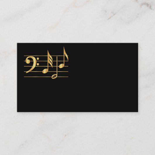 Bass clef visitenkarte (Vorderseite)