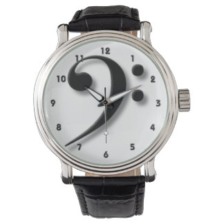 Bass Clef Watch von Leslie Harlow Armbanduhr