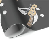 Bass Clever Guitar Bass Player Musiker Geschenkpapier (Rolleneckpunkt)