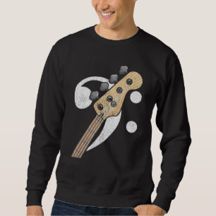 Bass Clever Guitar Bass Player Musiker Sweatshirt
