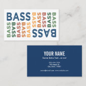 Bass Colorful Visitenkarte (Vorne/Hinten)