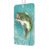 Bass, der aus Wasser austritt Autolufterfrischer (Links)