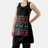 Bass Drum Drummer Christmas Ugly Sweater Gift Schürze (InSitu)