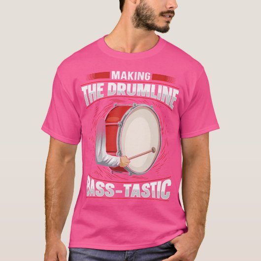 Bass Drum Marching Band Design für einen Bass Drum T-Shirt (Vorderseite)