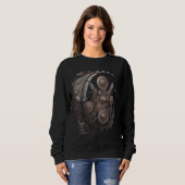 Bass drum music instrument Graphic steampunk Sweatshirt (Vorne ganz)