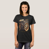 Bass drum  music instrument Graphic steampunk T-Shirt (Vorne ganz)