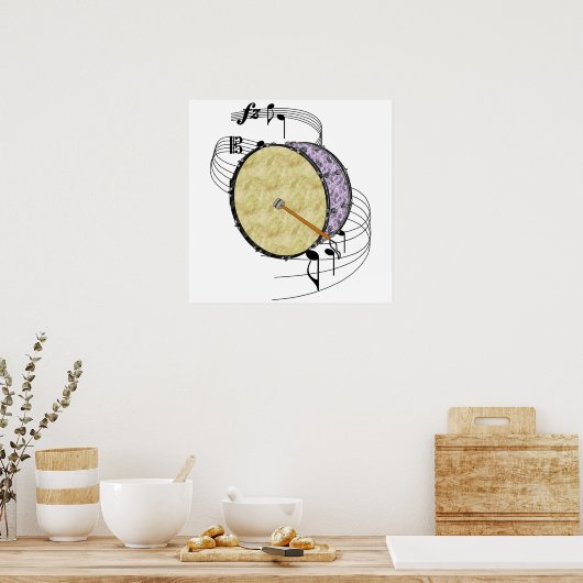 Bass Drum Poster (Küche)