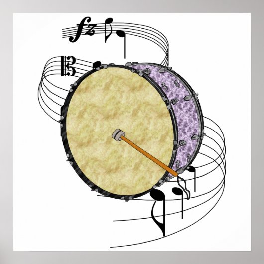 Bass Drum Poster (Vorne)