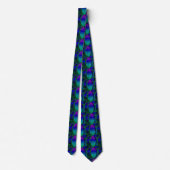 Bass Drum Shades Blue Pattern Necktie Krawatte (Rückseite)