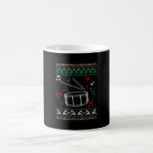 Bass Drum Ugly Christmas Sweater Kaffeetasse (Mittel)