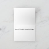 Bass & Drums Rhythmus Sektion Musiker wird gut Karte (Innenseite)