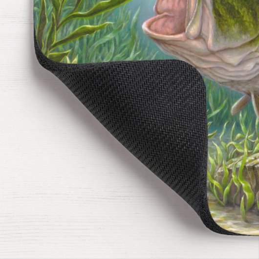 Bass-Fische Mousepad (Ecke)