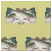 Bass-Fische Stoff (Nahaufnahme)