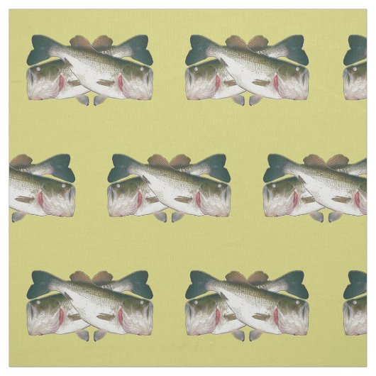 Bass-Fische Stoff (Muster)