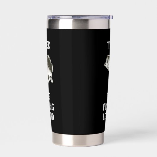 Bass Fischen der Legende Name Funny Thermobecher (Links)