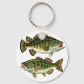 Bass Fischen Schlüsselanhänger (Rückseite)