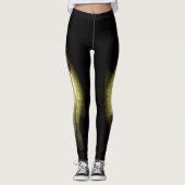 Bass Fischen Schwarze Grüne Frauen Leggings (Vorderseite)