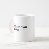 Bass-Fischen-Tasse Kaffeetasse (Vorderseite Links)