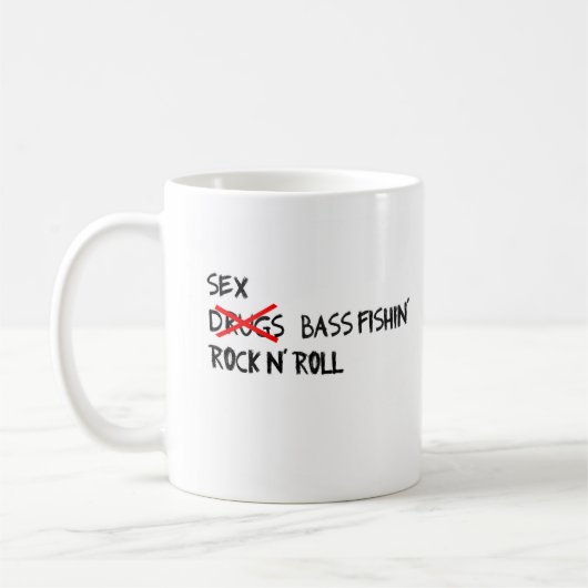 Bass-Fischen-Tasse Kaffeetasse (Links)