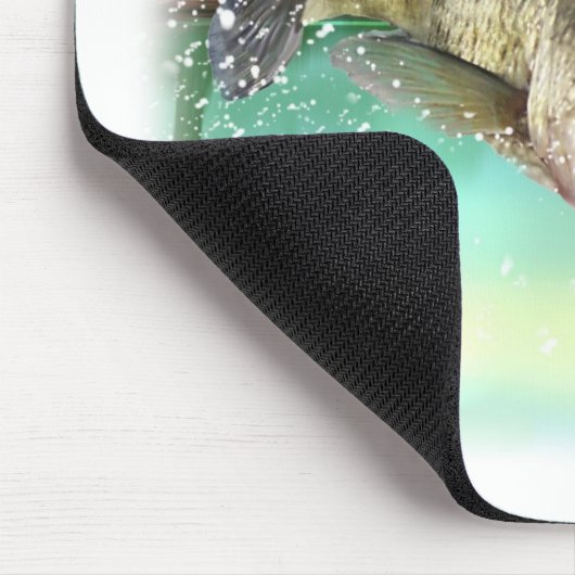 Bass-Fischgrün Mousepad (Ecke)