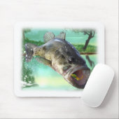 Bass-Fischgrün Mousepad (Mit Mouse)