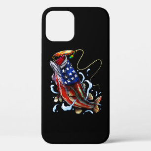 Bass Fish American Flag Patriotic Fishing Case-Mate iPhone Hülle