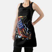 Bass Fish American Flag Patriotic Fishing Schürze (InSitu)