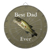 Bass Fish Bester Vater je Custom Dartscheibe (vorne)