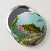 Bass Fish Button (Vorne & Hinten)