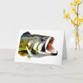 Bass Fish Karte (Gelbe Blume)