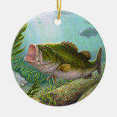 Bass Fish Keramik Ornament (Vorne)