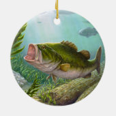 Bass Fish Keramik Ornament (Hinten)