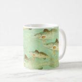 Bass Fish Muster Kaffeetasse (VorderseiteRechts)