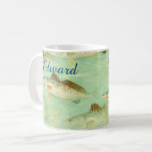 Bass Fish Muster Kaffeetasse (Vorderseite Links)
