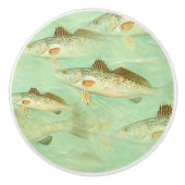 Bass Fish Muster Keramikknauf (Vorderseite)