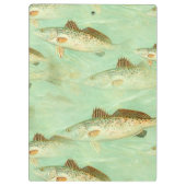 Bass Fish Muster Klemmbrett (Rückseite)