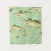 Bass Fish Muster Wandteppich (Vorderseite)