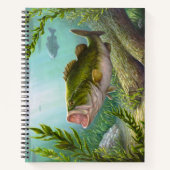 Bass Fish Notizbuch (Vorderseite)