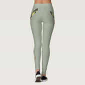 Bass Fish Safari Grüne Leggings (Rückseite)