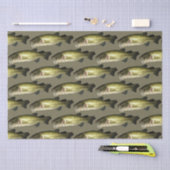 Bass Fish Sport Muster Mens Seidenpapier (Handwerk)