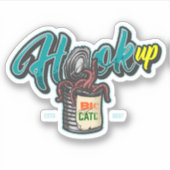 Bass Fish Worm Bait aufhaken | Die Aufkleber (Vorderseite)