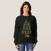 Bass Fish Xmas Lights Bass Fish Christmas Tree Sweatshirt (Vorne ganz)