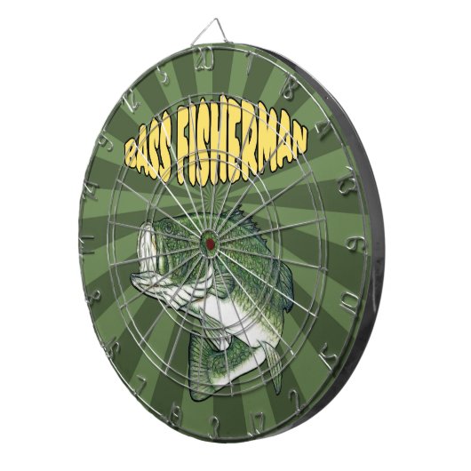 Bass Fisherman Dartboard Dartscheibe (Vorderseite rechts)