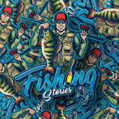 Bass Fisherman Fish Rod Sticker | Die Aufkleber