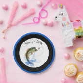 Bass Fishing 50. Geburtstagsparty Pappteller (Party)