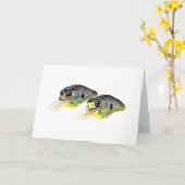 Bass Fishing Crankbait Grußkarte Karte (Gelbe Blume)