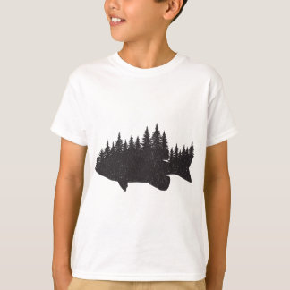 Bass Fishing Forest - Largemouth Smallmouth Fisher T-Shirt